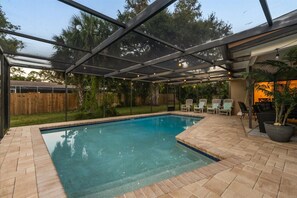 A heated pool