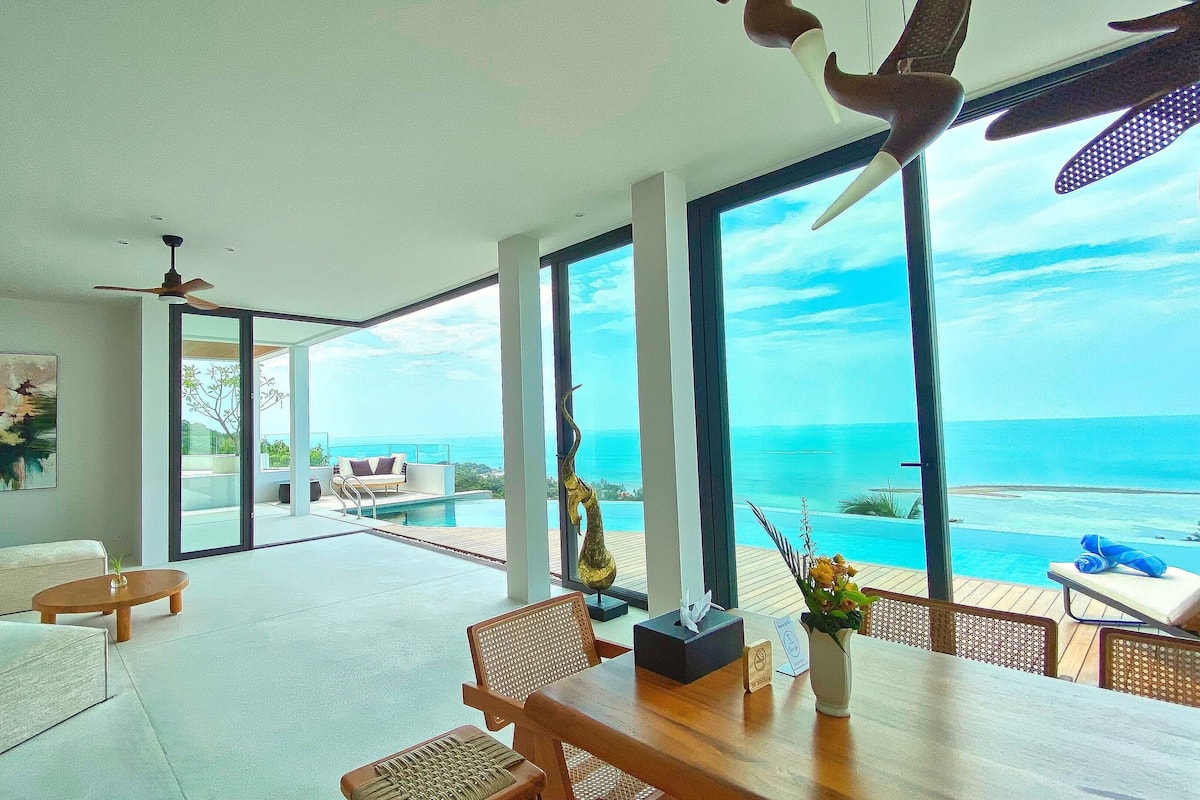 Four-Bedroom Anzhu Luxury Pool Villa | Living area