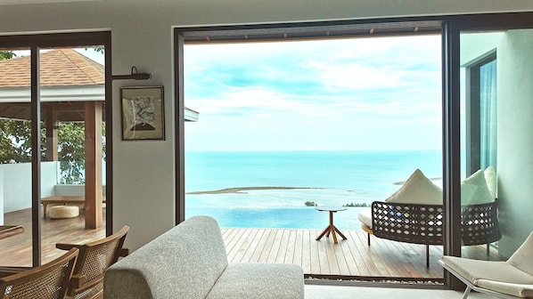 Two-Bedroom Anzhu Pool Villa | Living room