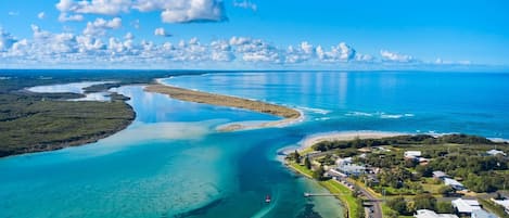 Beach nearby, white sand
