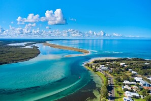 Beach nearby, white sand