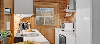 Cozy log cabin with a panoramic view
