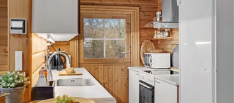 Cozy log cabin with a panoramic view