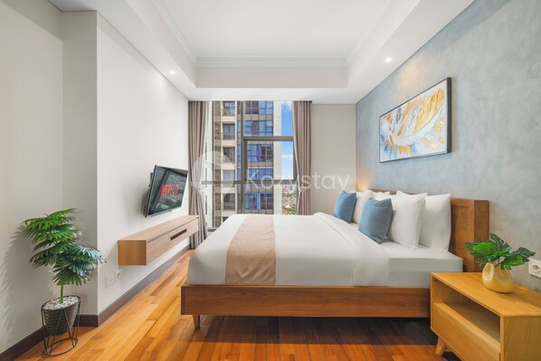 Apartment, 2 Bedrooms, City View | 2 bedrooms, iron/ironing board, free WiFi