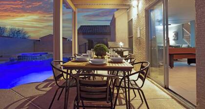 Rare 6BR Gem w/ Pickleball, Pool, & Arcade in NLV