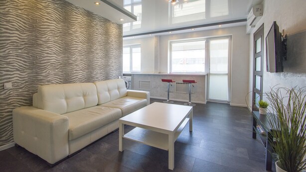 Apartament Comfort, balcó, vistes a la ciutat | Sala d'estar