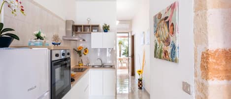 Villa, Patio, Sea View | Private kitchen