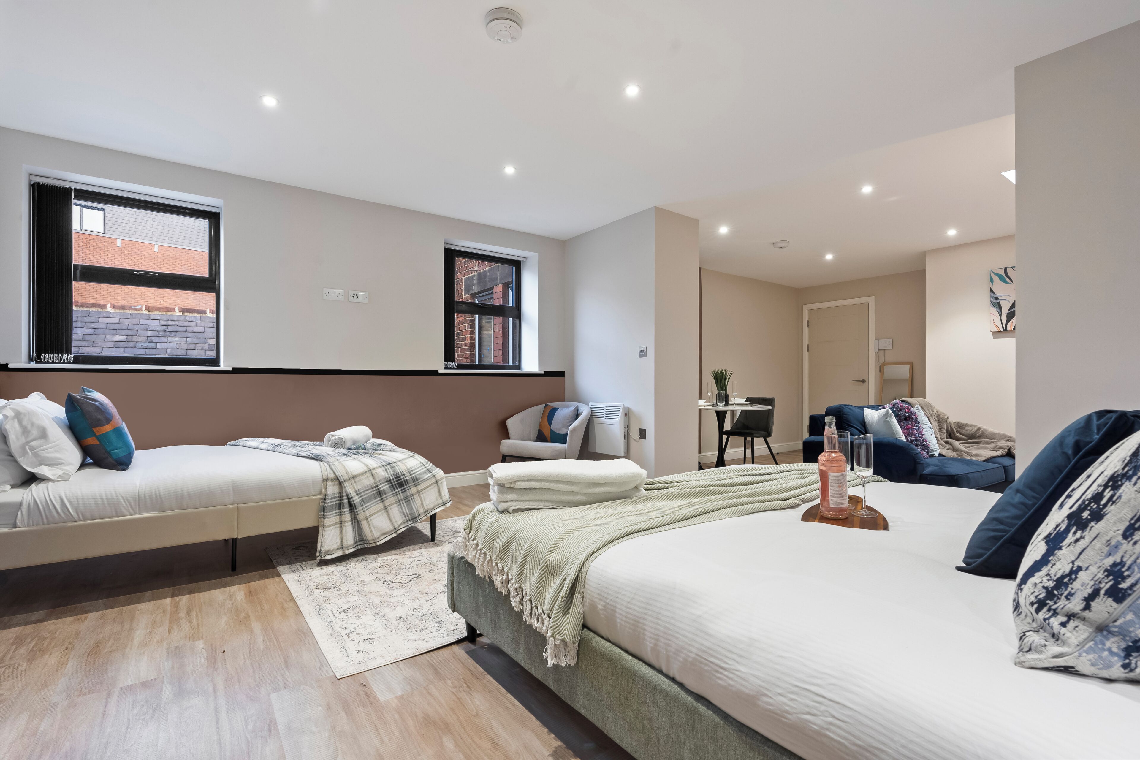 1 slaapkamer, een strijkplank/strijkijzer, wifi, beddengoed