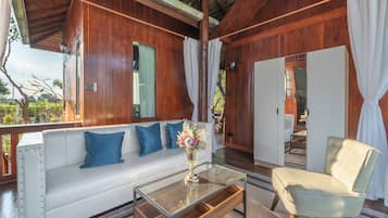 Villa familiar, vistas a la montaña | Zona de estar