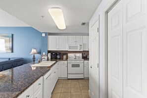 Fridge, microwave, oven, stovetop - Official Majestic Beach Resort - T1 1207 - Small 2BR 2BA - Sleeps 6 (Panama City Beach)