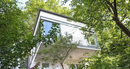 Beautiful modern house with terrace and large garden