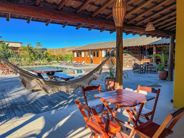 Maison, vue piscine | Lanai