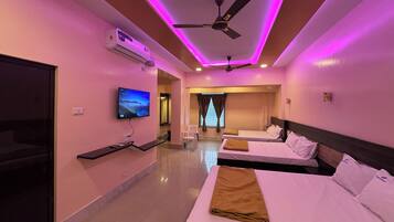 Elite Studio | Egyptian cotton sheets, premium bedding, desk, soundproofing