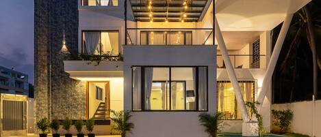 Voorkant van accommodatie