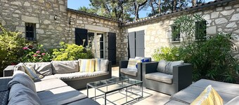 Charentaise Villa with Pool for 12 in Residential Park