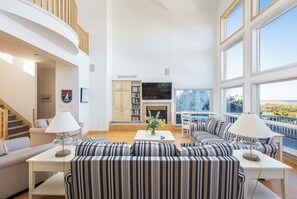 TV, foosball, offices