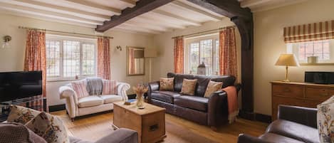 Télévision, cheminée