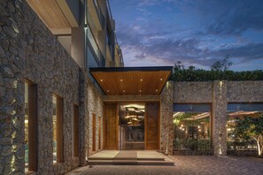 Voorkant van accommodatie