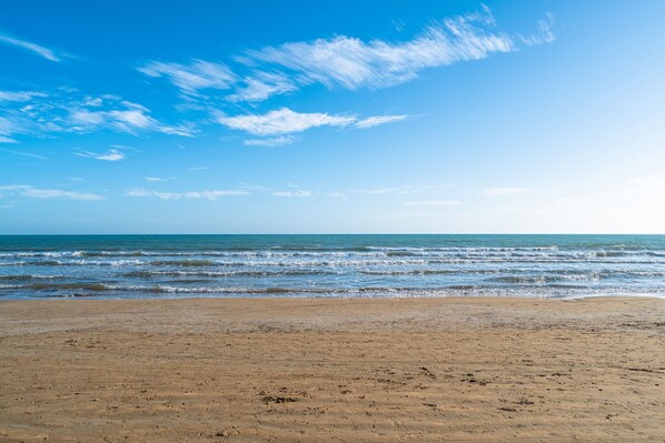 On the beach