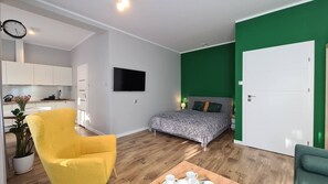 1 makuuhuone, silitysrauta/-lauta, Wi-Fi, vuodevaatteet