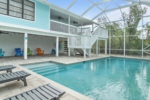 A heated pool