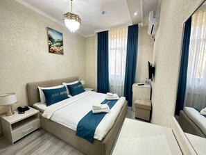 Classic Double Room, City View | Desk, laptop workspace, free WiFi