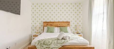 2 chambres, fer et planche Ă repasser, Wi-Fi, draps fournis