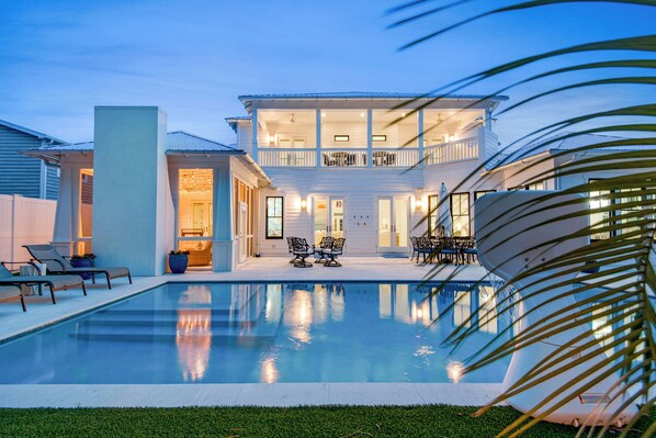 A heated pool