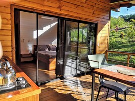Casa de campo estándar, 1 cama de matrimonio, vistas al río | Restaurante al aire libre