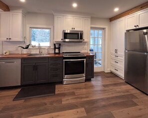 Microwave, oven, stovetop, dishwasher