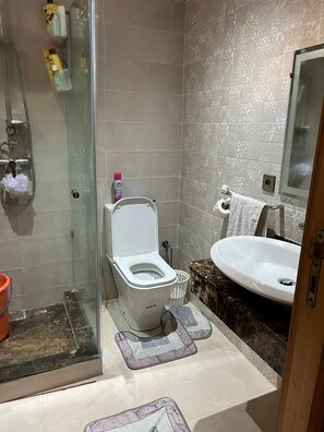 Shower, towels, soap, toilet paper - Savannah beach residence  (Sidi Rahal)