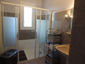 Shower, hair dryer