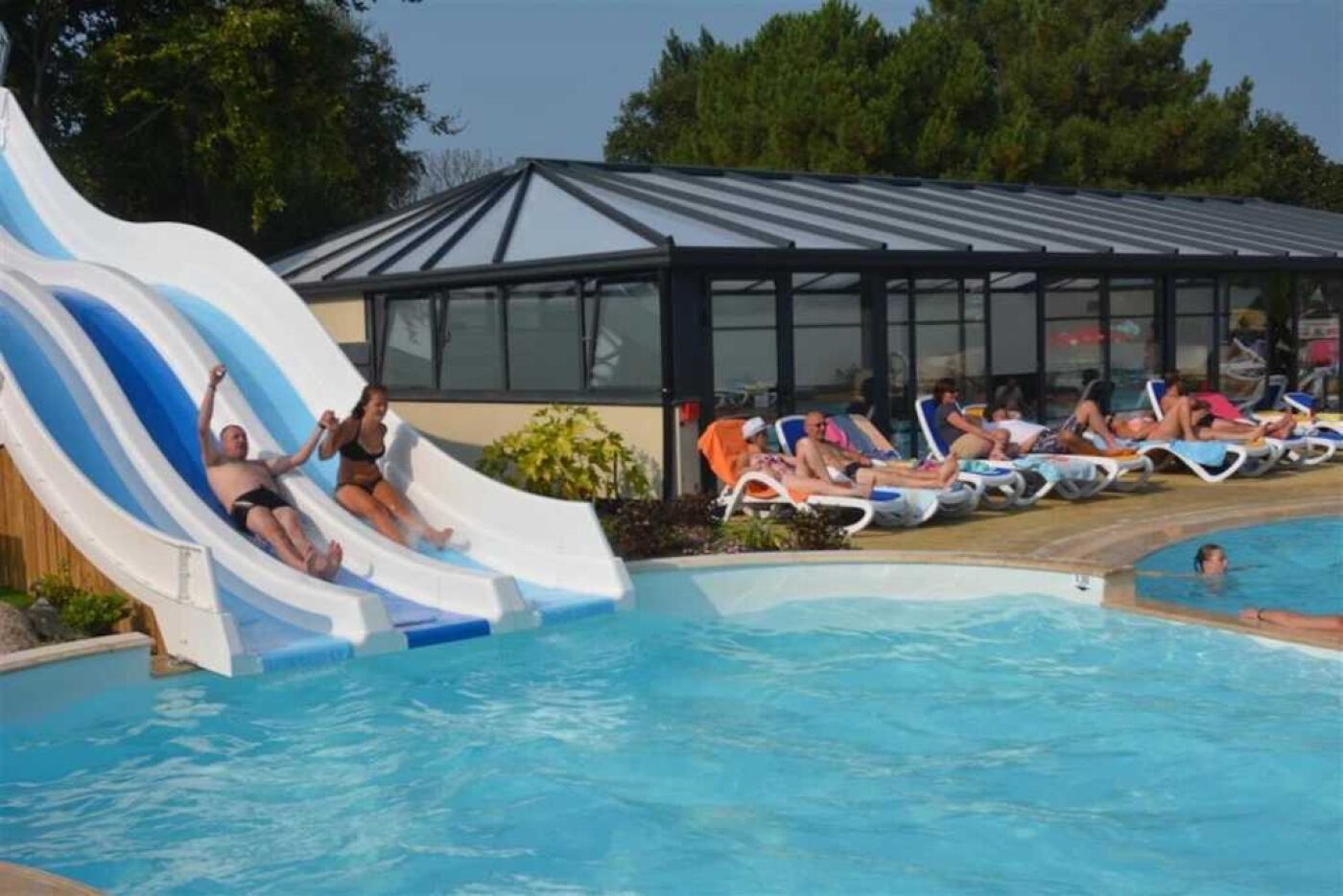 Indoor pool, a heated pool