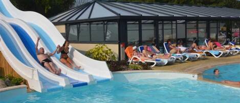 Indoor pool, a heated pool