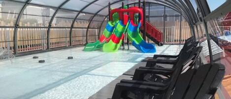 Indoor pool, a heated pool