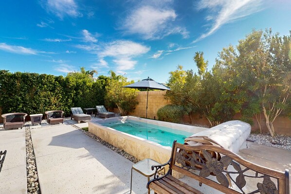 Una piscina riscaldata