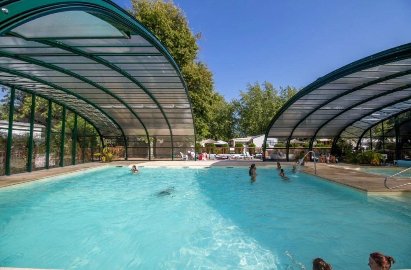 Indoor pool, a heated pool