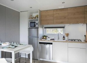 Fridge, stovetop, dishwasher