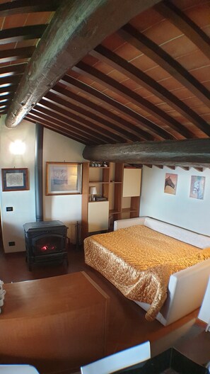 1 slaapkamer, een strijkplank/strijkijzer, wifi, beddengoed