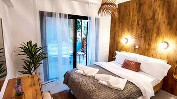 1 室のベッドルーム、セーフティボックス (室内)、アイロン / アイロン台、WiFi (無料)