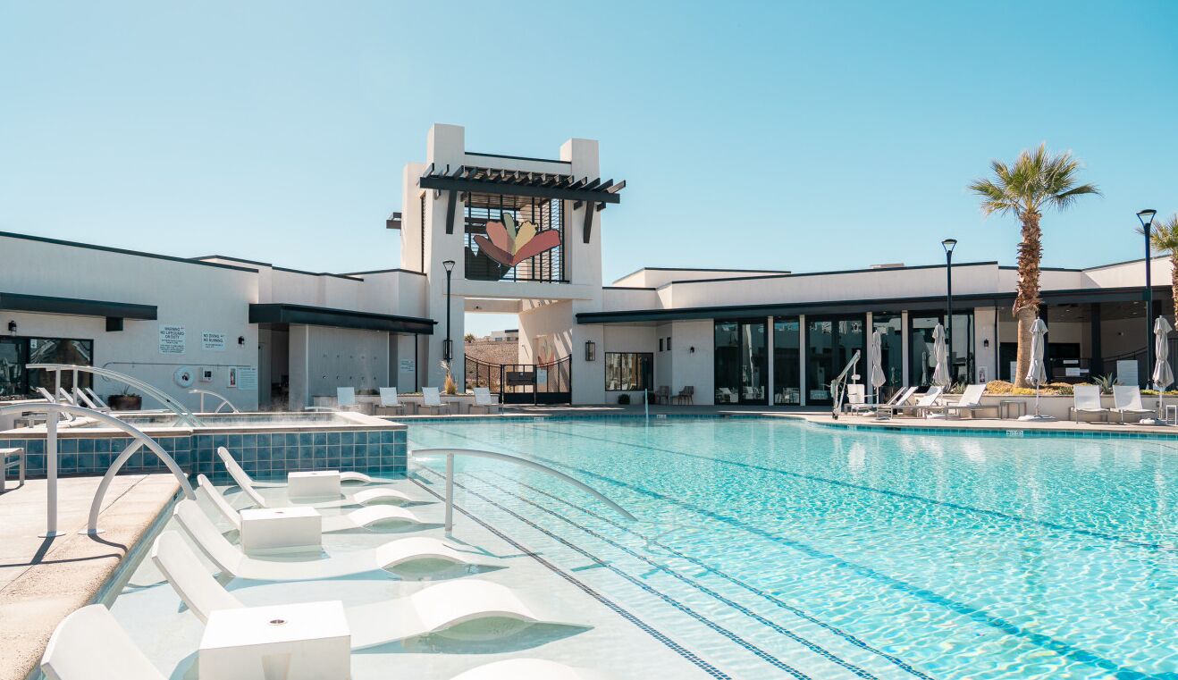 A heated pool