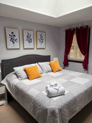 4 bedrooms, iron/ironing board, travel cot, free WiFi