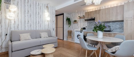 Luxe appartement, en-suite badkamer (Bord De Plage) | Dineren