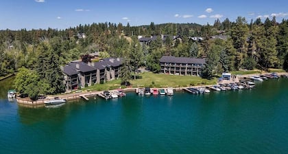 Top Floor 2-bdrm condo located on Bigfork Bay. Walk to downtown Bigfork.