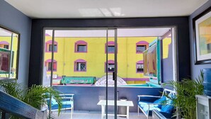 Basic Double Room, Balcony | Living area - Hotel Suites Royal (Ensenada)