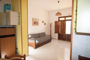 Basic Apartment, 2 Bedrooms, Patio, Beachside | Living area - Case vacanza Cristina (San Vito Lo Capo)