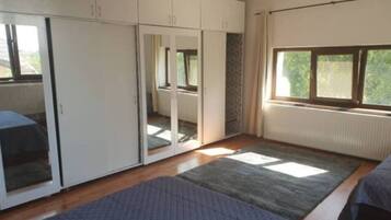 1 slaapkamer, een strijkplank/strijkijzer, wifi, beddengoed