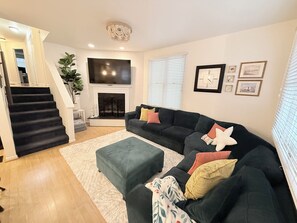 TV connectée, cheminée