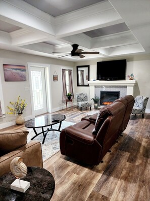 TV connectée, cheminée