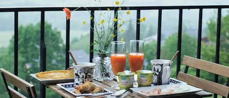 Gratis komplett frukost varje dag